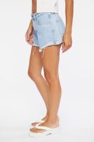 Women's Frayed Denim Shorts in Light Denim, 29