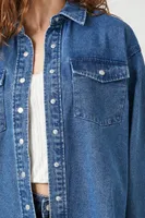 Women's Denim Snap-Button Shirt