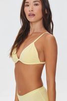 Women's Organically Grown Cotton Triangle Bralette in Mimosa Small