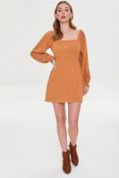 Women's Fit & Flare Mini Dress in Maple Large