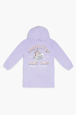 Girls Looney Tunes Hoodie Dress (Kids) Purple,