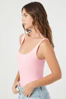 Women's Seamless Tank Bodysuit in Gossamer Pink Medium