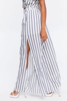 Women's Striped Palazzo Pants in Navy/White Small