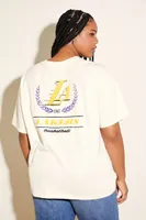 Women's Los Angeles Lakers Graphic T-Shirt in Cream