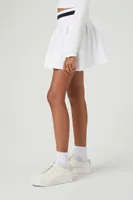 Girls Striped-Trim Skirt (Kids) in White, 13/14