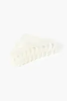 Marble Claw Hair Clip in White