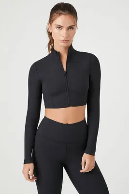 Women's Active Ribbed Zip-Up Jacket