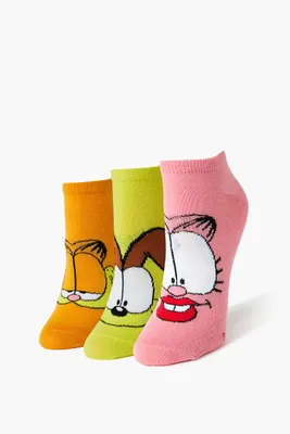 Garfield Ankle Socks Set in Orange