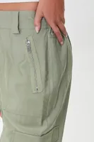 Women's Utility Cargo Joggers Olive