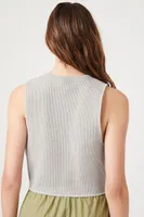 Women's Ribbed Knit Muscle T-Shirt