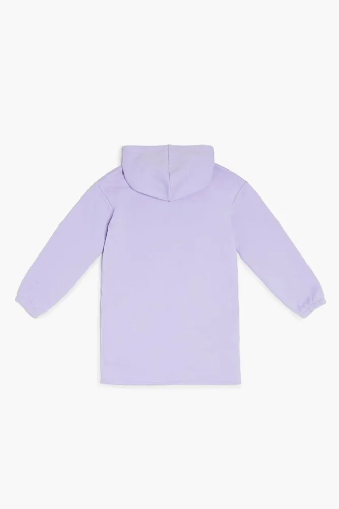 Girls Looney Tunes Hoodie Dress (Kids) in Purple, 11/12