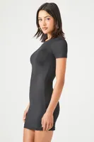 Women's Contour Mini T-Shirt Dress in Black Small