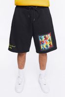 Men Reason Ol Dirty Bastard Graphic Shorts in Black Large