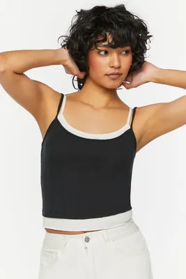 Women's Pointelle Cropped Combo Cami