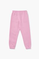 Kids Basic Drawstring Joggers (Girls + Boys) Pink,