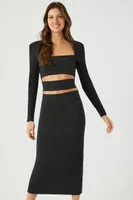 Women's Ponte Knit Cutout Midi Dress