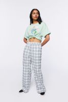 Women's Wham Cropped Graphic T-Shirt in Mint, M/L