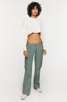 Women's Raw-Cut Thermal Crop Top XL