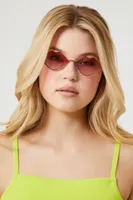 Kiss Frame Sunglasses in Red/Red