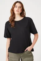 Women's Relaxed Raw-Cut Pocket T-Shirt