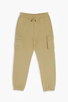 Kids Cargo Joggers (Girls + Boys) Tan,