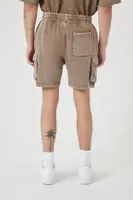 Men Mineral Wash Drawstring Shorts