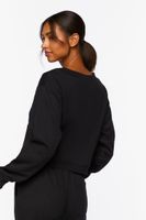 Women's Active Reversible Sweatshirt in Black Small