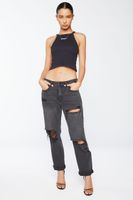 Women's Hook-and-Eye Crop Top S/M