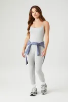 Women's Fitted Cami Jumpsuit in Heather Grey Large