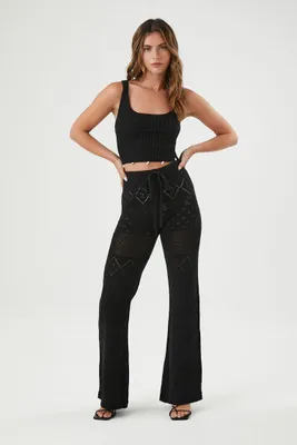 Women's Sweater-Knit Tank Top & Pants Set