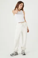 Women's Scuba Knit Drawstring Joggers in Cream Medium