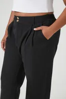 Women's Trouser Ankle Pants in Black, 3X