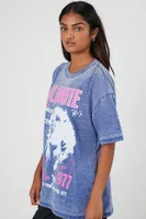 Women's Blondie Graphic T-Shirt in Blue Medium