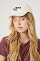 Kids New York Baseball Cap (Girls + Boys) in Cream