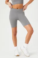 Women's Active Seamless Biker Shorts in Dark Grey Small