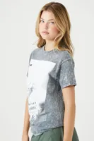 Women's Mineral Wash ODB Graphic T-Shirt in Grey Medium