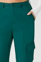 Women's High-Rise Wide-Leg Cargo Pants