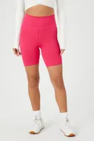Women's Active Seamless High-Rise Biker Shorts in Hibiscus Medium