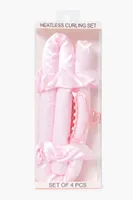 Heatless Curling Rod Hair Set in Pink