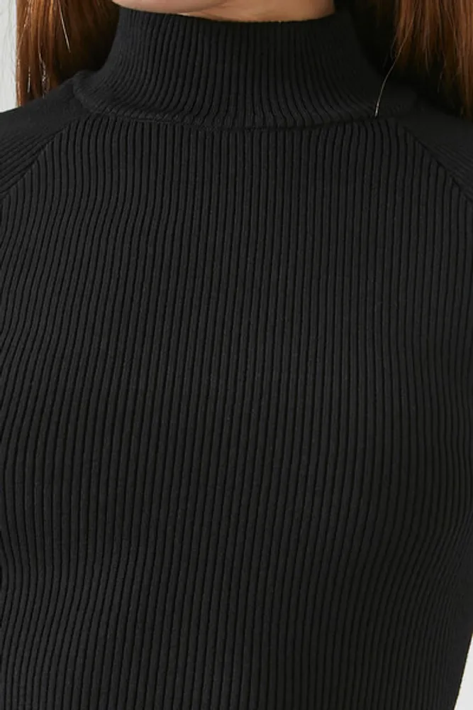 Women's Open-Back Cropped Sweater