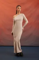 Women's Rebel Moon One-Shoulder Dress in Beige Medium