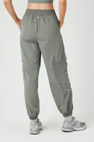 Women's Active Cargo Joggers in Dark Olive Medium