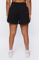 Women's Pull-On Drawstring Shorts in Black, 0X