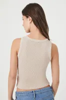 Women's Mineral Wash Waffle Knit Tank Top