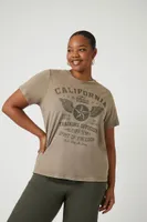 Women's Air Force Graphic T-Shirt in Khaki, 0X