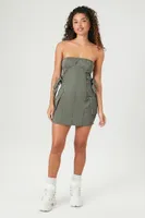 Women's Twill Utility Mini Tube Dress