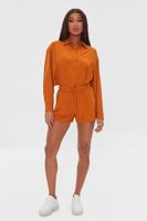 Women's Drawstring Pocket Shorts in Praline Small