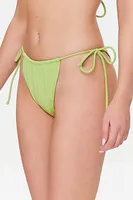 Women's String Bikini Bottoms Green