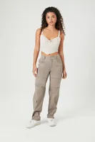 Women's Sweetheart V-Hem Crop Top Medium