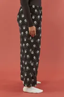 Women's Disney Mickey Mouse Pajama Pants in Black, 1X